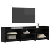 Vidaxl tv-kast 168 x 33 x 47 cm zwart eiken bewerkt hout