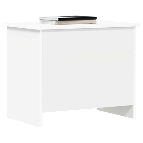 Vidaxl opbergkist met opslag wit 60 x 40 x 50 cm bewerkt hout