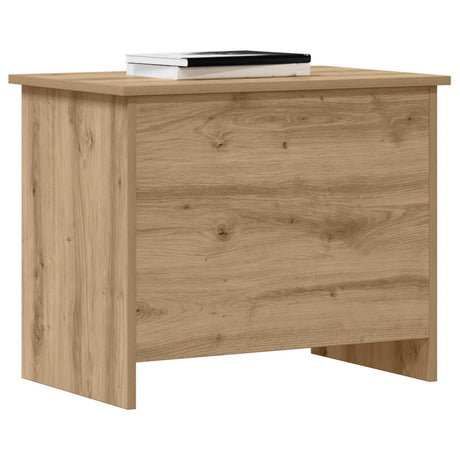 Vidaxl opbergkist artisanaal eiken 60 x 40 x 50 cm bewerkt hout