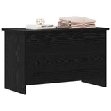Vidaxl opbergkist met opslag zwart eiken 80 x 40 x 50 cm bewerkt hout