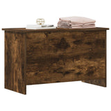 Vidaxl opbergkist gerookt eiken 80 x 40 x 50 cm bewerkt hout