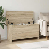 Vidaxl opbergkist sonoma eiken 100 x 40 x 50 cm bewerkt hout