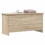 Vidaxl opbergkist sonoma eiken 100 x 40 x 50 cm bewerkt hout