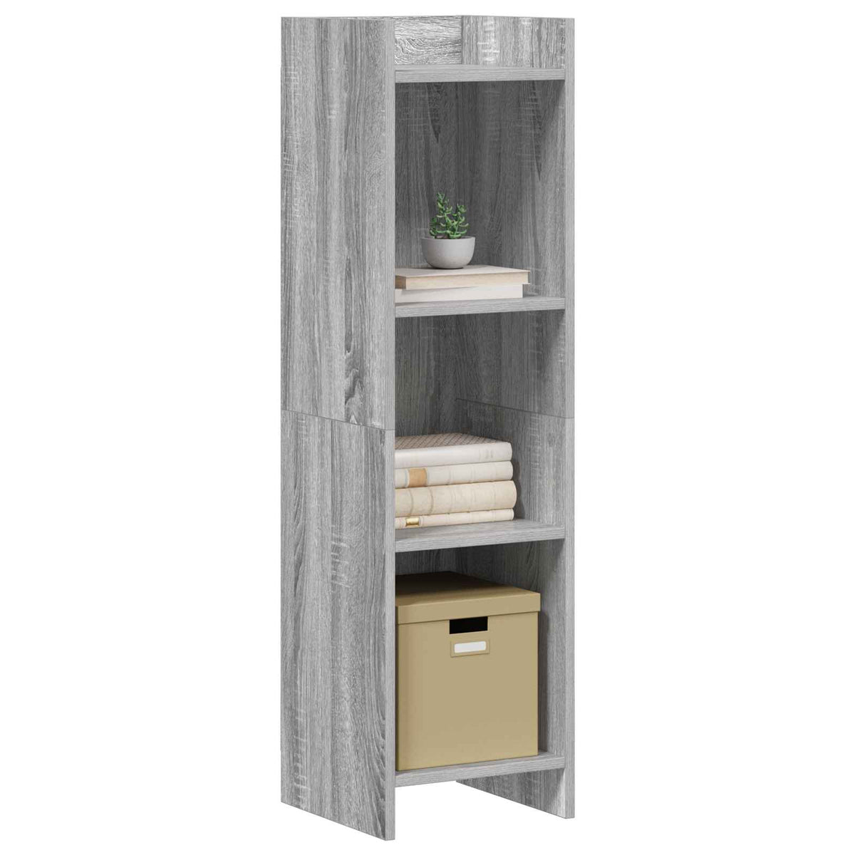 Vidaxl boekenkast grijs sonoma 30 x 30 x 111 cm bewerkt hout