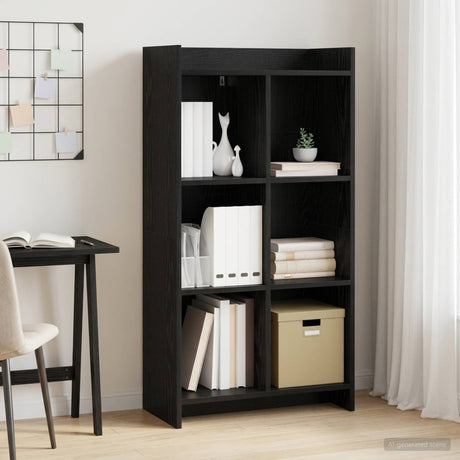 Vidaxl boekenkast zwart eiken 59 x 30 x 111 cm bewerkt hout