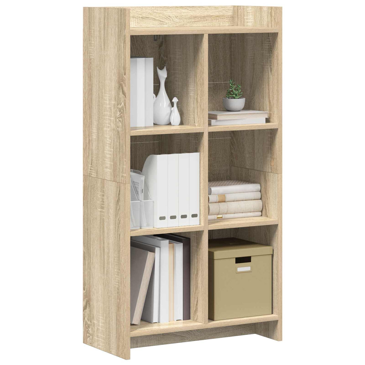 Vidaxl boekenkast sonoma eiken 59 x 30 x 111 cm bewerkt hout