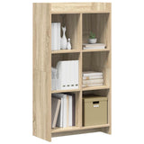 Vidaxl boekenkast sonoma eiken 59 x 30 x 111 cm bewerkt hout