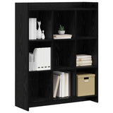 Vidaxl boekenkast zwart eiken 87,5 x 30 x 111 cm bewerkt hout