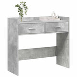 Vidaxl wandtafel betongrijs 90 x 35 x 80 cm bewerkt hout