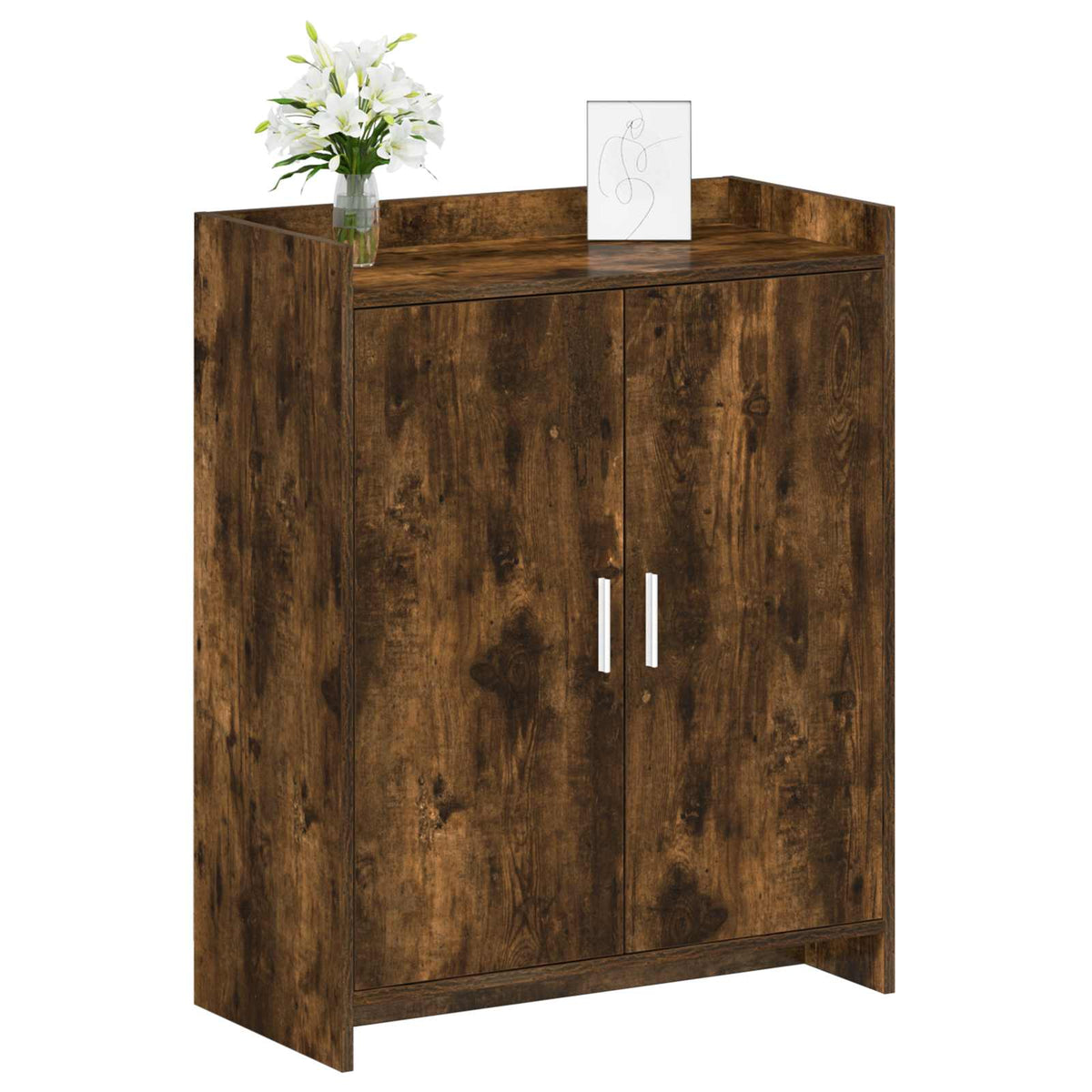 Vidaxl schoenenkast gerookt eiken 73,5 x 36 x 92 cm bewerkt hout