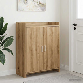 Vidaxl schoenenkast 73,5 x 36 x 92 cm bewerkt hout artisanaal eiken