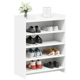 Vidaxl schoenenkast met opslag wit 73,5 x 36 x 92 cm bewerkt hout