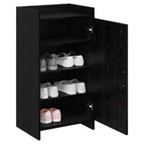 Vidaxl schoenenkast zwart eiken 48 x 36 x 92 cm bewerkt hout