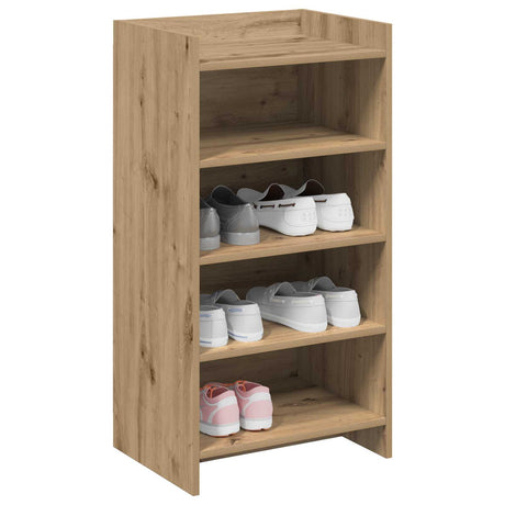 Vidaxl schoenenkast 48 x 36 x 92 cm bewerkt hout artisanaal eiken