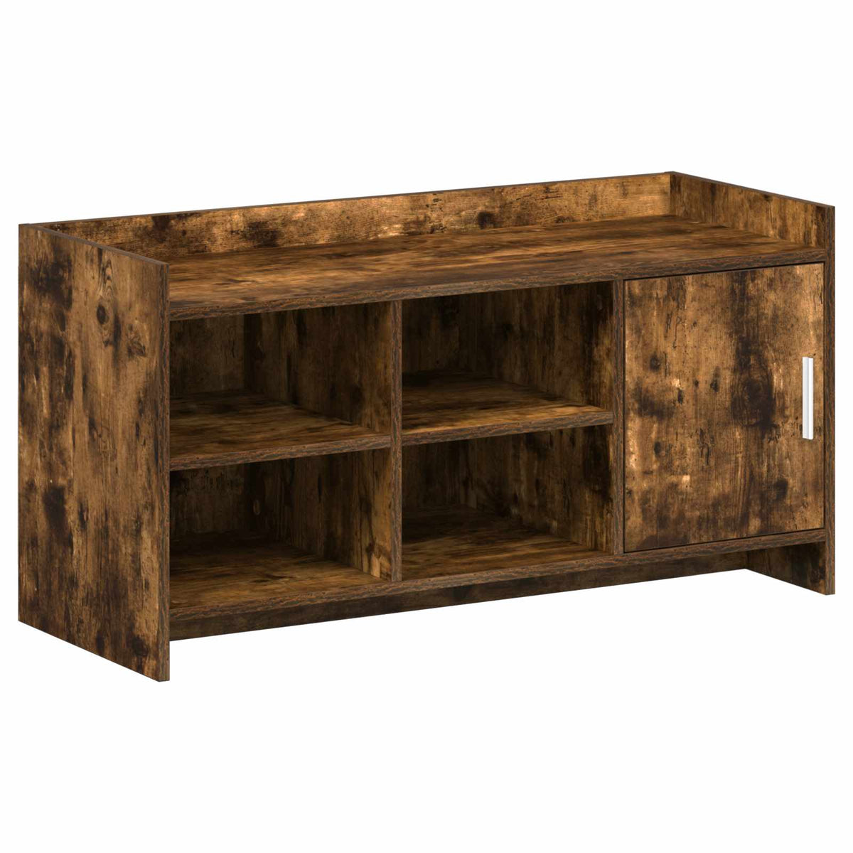 Vidaxl schoenenkast gerookt eiken 100 x 39,5 x 51 cm bewerkt hout
