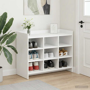 Vidaxl schoenenkast met opslag wit 85 x 39,5 x 70 cm bewerkt hout