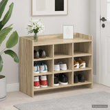 Vidaxl schoenenkast sonoma eiken 85 x 39,5 x 70 cm bewerkt hout
