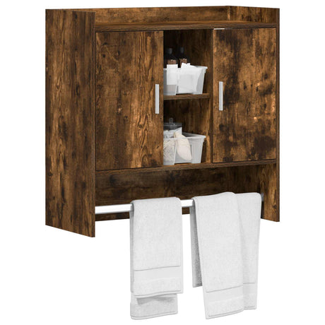 Vidaxl wandplank muurmontage gerookt eiken 80 x 36 x 80 cm