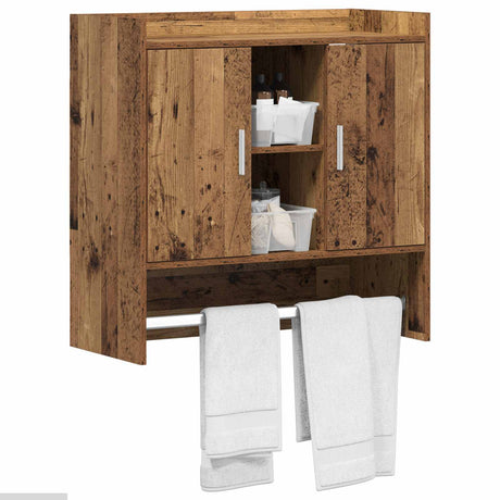 Vidaxl wandplank muurmontage oud hout 80 x 36 x 80 cm bewerkt hout