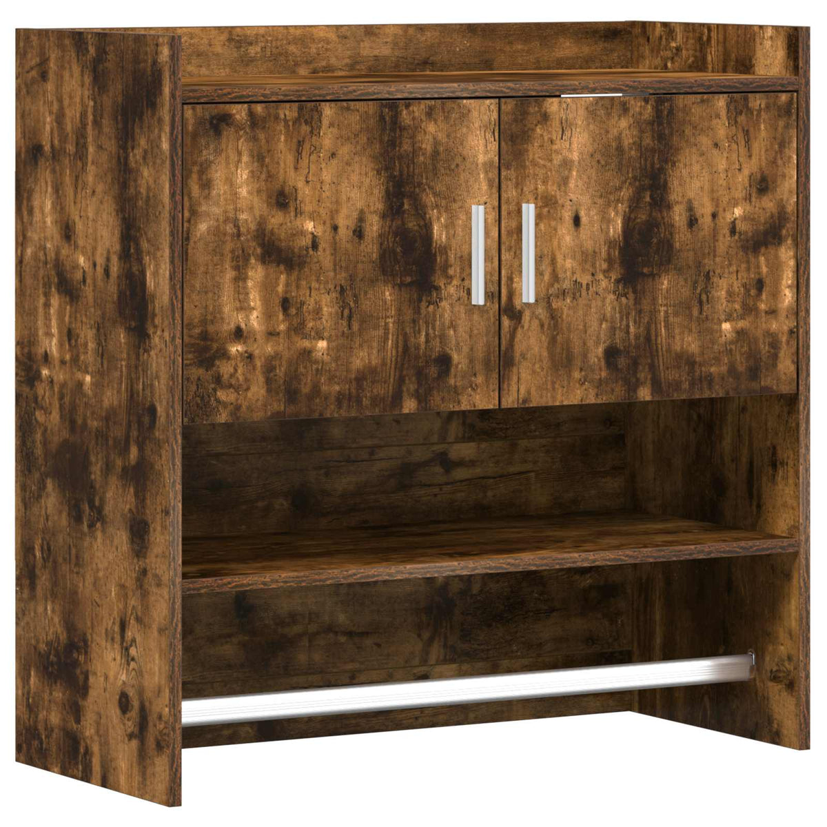 Vidaxl wandplank muurmontage gerookt eiken 80 x 36 x 80 cm