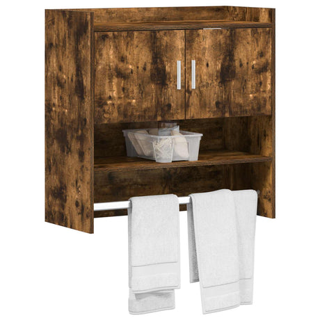 Vidaxl wandplank muurmontage gerookt eiken 80 x 36 x 80 cm