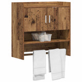 Vidaxl wandplank muurmontage oud hout 80 x 36 x 80 cm bewerkt hout