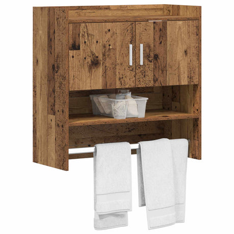 Vidaxl wandplank muurmontage oud hout 80 x 36 x 80 cm bewerkt hout