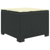Vidaxl eénpersoons tuinbank met kussen rattan look pp antraciet