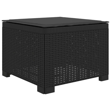 Vidaxl eénpersoons tuinbank met kussen rattan look pp antraciet