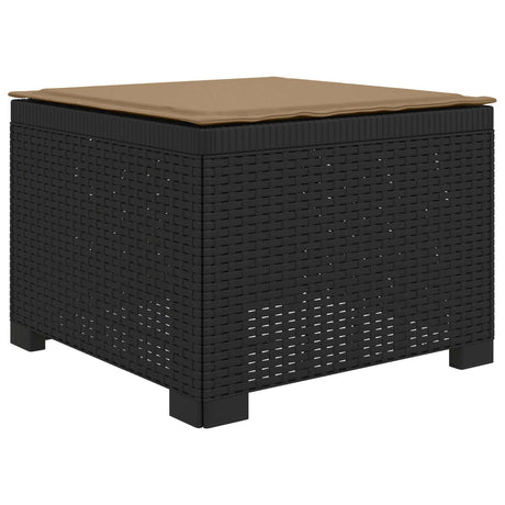 Vidaxl eénpersoons tuinbank met kussen rattan look pp antraciet