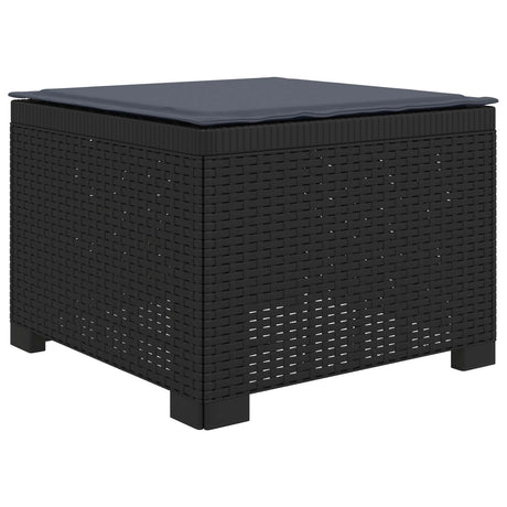 Vidaxl eénpersoons tuinbank met kussen rattan look pp antraciet