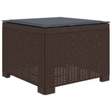 Vidaxl eénpersoons tuinbank met kussen rattan look pp bruin
