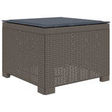 Vidaxl eénpersoons tuinbank met kussen rattan look pp lichtgrijs