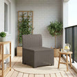 Vidaxl eénpersoons tuinbank rattan look pp lichtgrijs