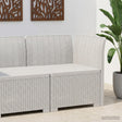 Vidaxl eénpersoons tuinbank rattan look pp wit