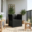 Vidaxl eénpersoons fauteuil rattan look pp antraciet