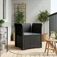 Vidaxl eénpersoons fauteuil met kussen rattan look pp antraciet