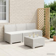 Vidaxl 3-zits tuinbank in rattan look 3-zits pp wit