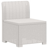 Vidaxl 3-zits tuinbank in rattan look 3-zits pp wit
