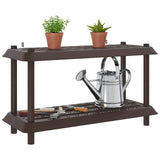 Vidaxl plankenunit 2-laags 100 x 40 x 55,5 cm pp bruin