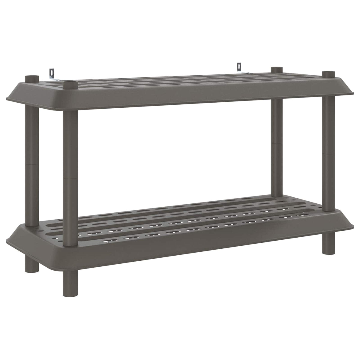 Vidaxl plankenunit 2-laags 100 x 40 x 55,5 cm pp lichtgrijs