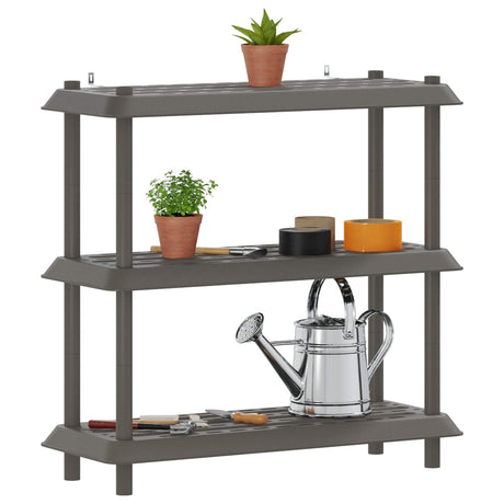 Vidaxl plankenunit 3-laags 100 x 40 x 96 cm pp lichtgrijs