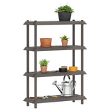 Vidaxl plankenunit 4-laags 100 x 40 x 136,5 cm pp lichtgrijs