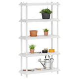Vidaxl plankenunit 5-laags 100 x 40 x 177 cm pp wit