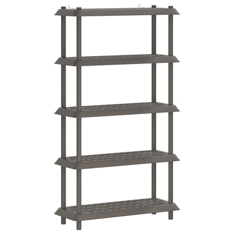 Vidaxl plankenunit 5-laags 100 x 40 x 177 cm pp lichtgrijs