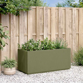 Vidaxl tuinbloembak groen 80 x 36 x 35 cm pp