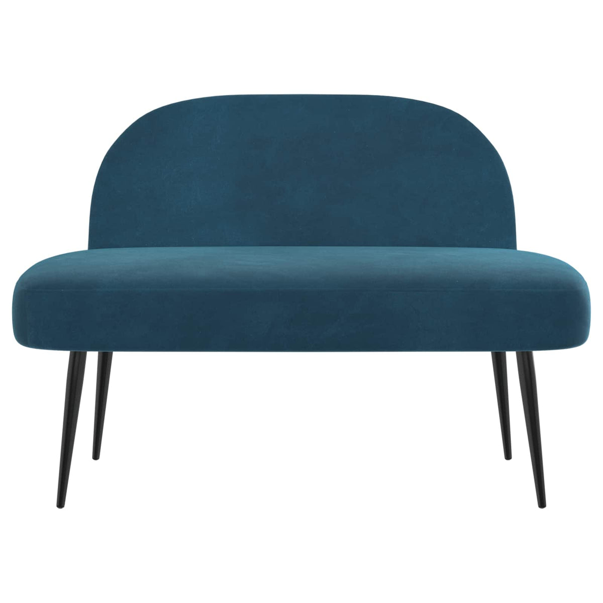 Vidaxl beklede bank met rugleuning blauw 110 x 60 x 76 cm fluweel