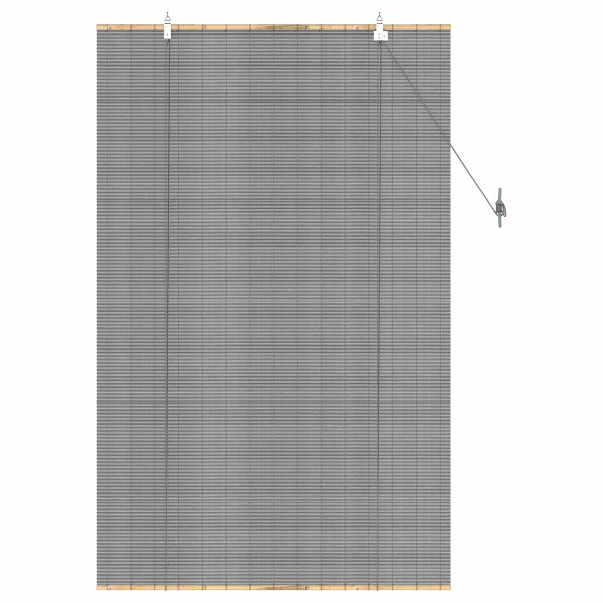 Vidaxl rolgordijn grijs 80 x 160 cm bamboe