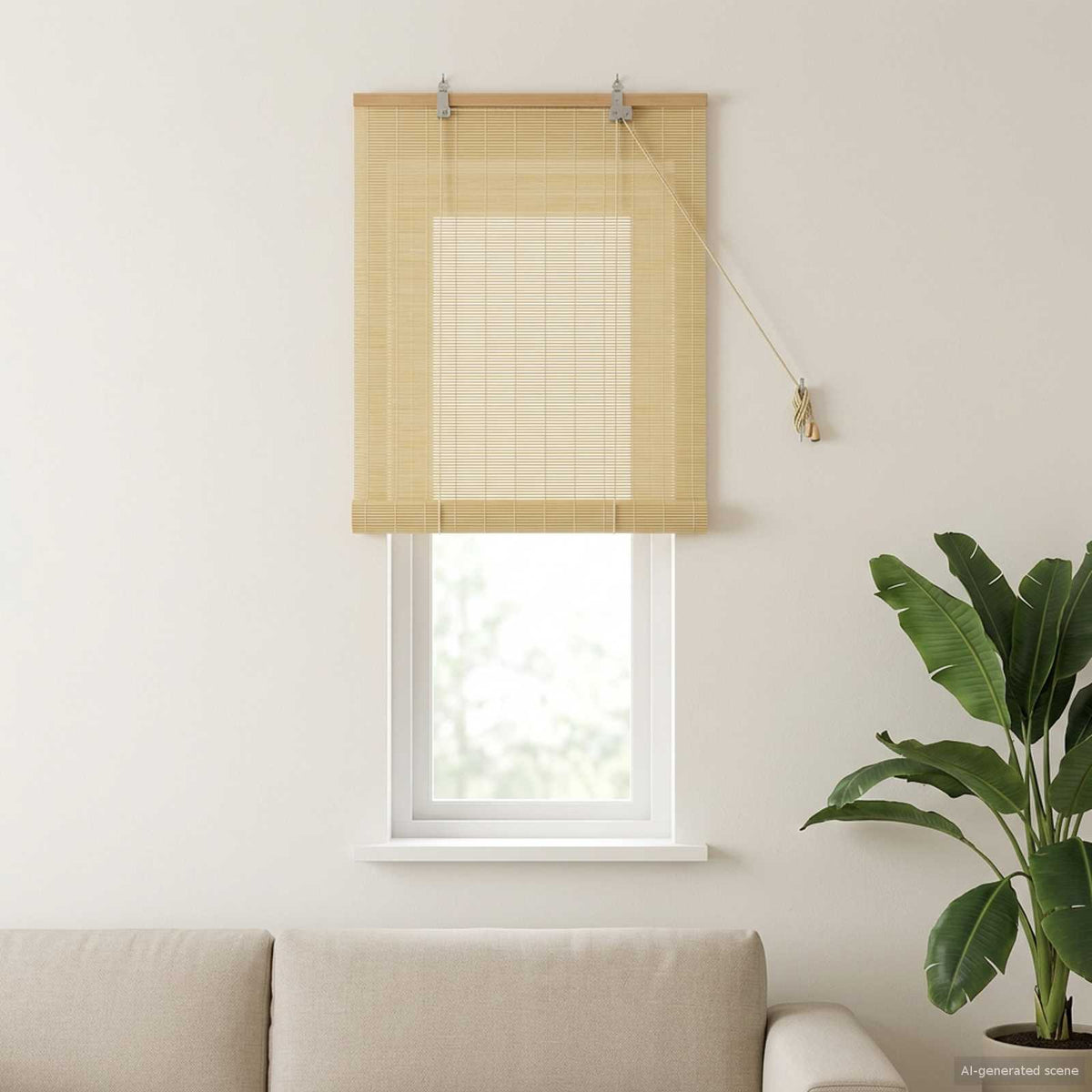 Vidaxl rolgordijn naturel 50 x 160 cm bamboe