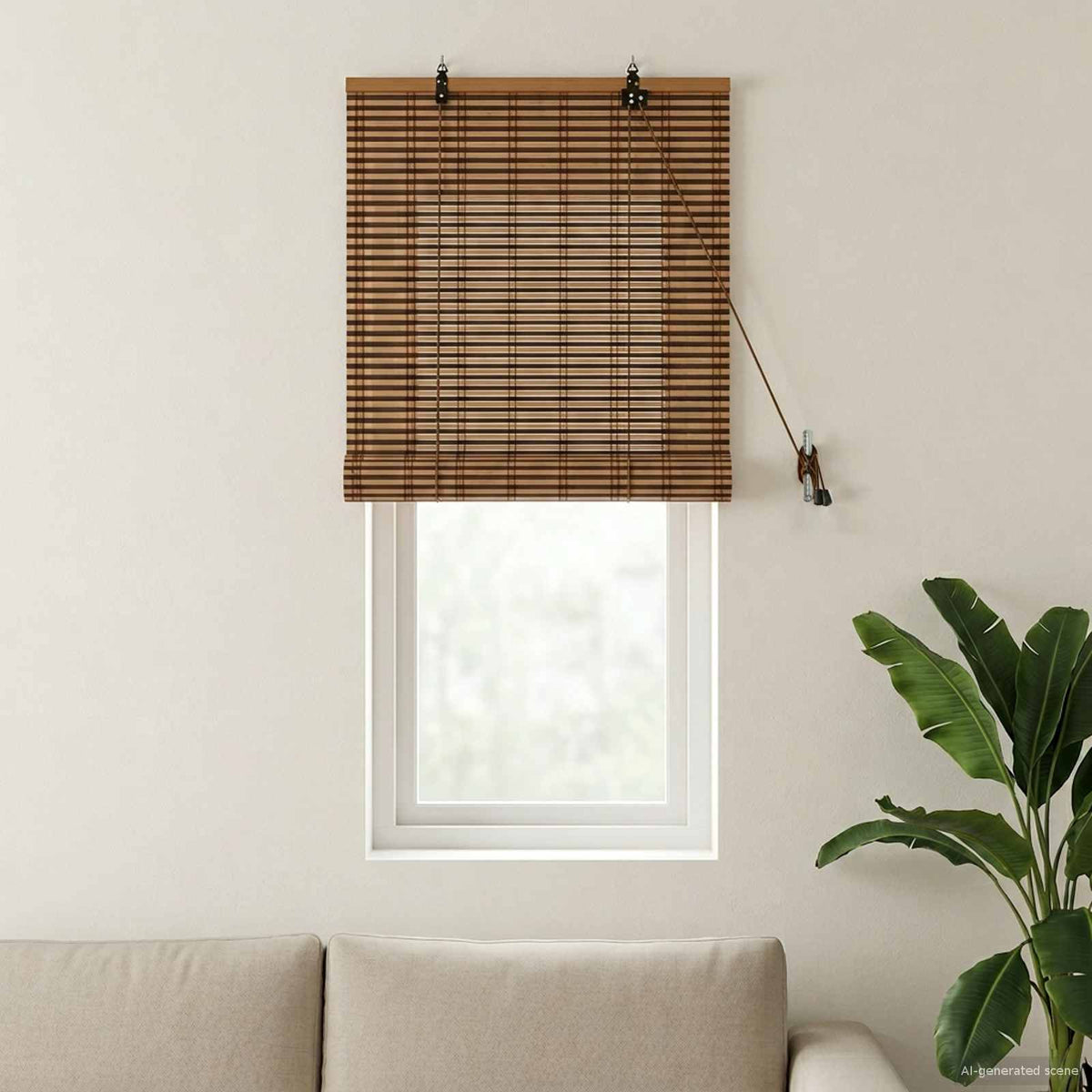 Vidaxl rolgordijn bruin 40 x 160 cm bamboe